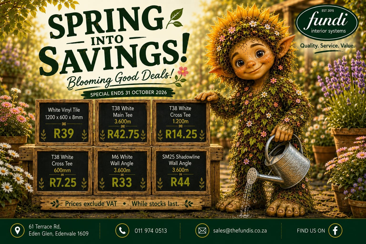 Fundi Spring Into Savings special flyer